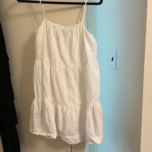 Dynamite white summer babydoll dress  size medium